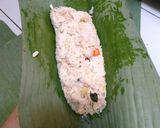 Foto langkah ke 7 dari resep Nasi bakar ayam suwir simple.