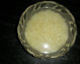 A picture of step 1 of Rice phirni.
