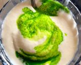 A picture of step 2 of Tri color Idli.