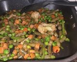 A picture of step 2 of Homemade bbq chicken sizzlers.