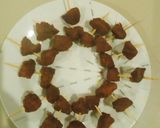 A picture of step 1 of Fried stick meat.