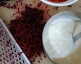 A picture of step 2 of Schezwan style Beetroot Dip.