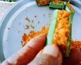 A picture of step 2 of Kathiyawadi super tasty chatpati bharva bhindi sabji.