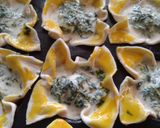 Spenótos tésztakosárka recept fázis 5 fotója