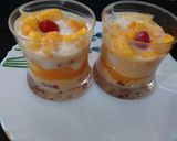 A picture of step 7 of Cherry Mango mousee.