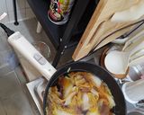 A picture of step 4 of Easy Sukiyaki with Napa Cabbage and Rice Noodles/Udon.
