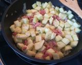 Foto del paso 3 de la receta Calabacín revuelto con bacon y mozzarella