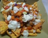 A picture of step 5 of Greeky Nachos.