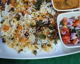 A picture of step 9 of Vegetable Dum Biryani Restaurant style.