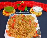 A picture of step 2 of Vegetable Dum Biryani.