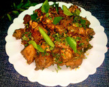 செட்டிநாடு சிக்கன் வறுவல்(Chettinadu chicken varuval recipe in tamil) ரெசிபி ஸ்டேப் 6 புகைப்படம்