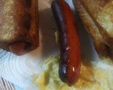 A picture of step 6 of Shallow Fried Breaded Hotdog.