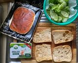 A picture of step 1 of Smoked salmon cream cheese sandwich.