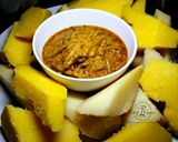 A picture of step 6 of Ncha na Ugba sauce.