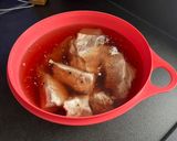 Mézes-fokhagymás sült oldalas kemencében, majonézes burgonyával recept fázis 1 fotója