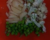 A picture of step 1 of Cauliflower Green Peas Vegetable.