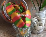 Foto langkah ke 6 dari resep Lidah kucing rainbow anti gagal.
