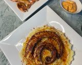 Foto del paso 9 de la receta: Pulpo a la plancha con parmentier y langostinos con mayonesa de pimentón picante 🔥 🌶️🔥