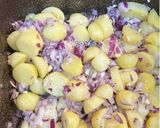 Foto del paso 3 de la receta: Patatas con setas, gulas, gambas y huevos rotos en Airfryer Cosori