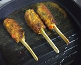 A picture of step 5 of Soyabean Kebab Stick Rolls.