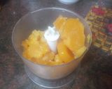 Foto del paso 2 de la receta: Sorbete de batido de papaya, nectarina y zumo de naranja