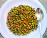 A picture of step 3 of Spicy Masala Fry Matar.