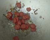 Foto langkah ke 1 dari resep Tumis sawi sosis(untuk anak).