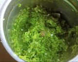 A picture of step 1 of Kothambir vadi (Maharashtrian snack).