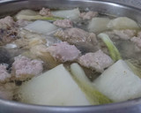 Hình bước làm 1 của món Nui nấu mọc