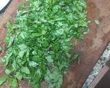 Foto del paso 2 de la receta: - Fideos de albahaca con cebolla 🤤💕