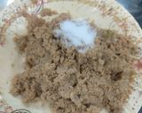 A picture of step 1 of Achari masala Soya chaap.