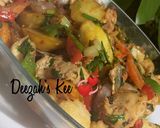 A picture of step 1 of Potatoes/Chicken Veggies Stir fry.
