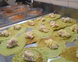 Foto del paso 1 de la receta: Crepes verdes relleno de jamón y queso