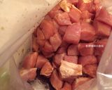 A picture of step 1 of Braised Tofu with Sweet Bean Sauce.