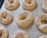 A picture of step 2 of Sesame saffron rings.