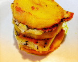Foto del paso 23 de la receta: Queso crema casero / Torres de suprema con salsa de queso crema y manzana 🍎🍎!!!