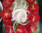 Hình bước làm 1 của món Salad giấm táo cà chua
