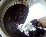 A picture of step 3 of Black rice pudding/ Chak Hao pudding.