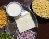 A picture of step 2 of Capsicum Corn stuffed Wheat Flour Tacos.