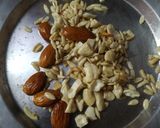 A picture of step 1 of Besan Ladoo.