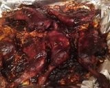 A picture of step 4 of Baked chicken in BBQ sauce and potato salad.