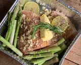 Foto langkah ke 1 dari resep Salmon Lemon Garlic Butter.