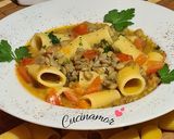 Foto del passaggio 6 della ricetta Pasta e lenticchie #vegan