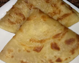 A picture of step 3 of Soft layered chapati #4weekchallange.