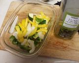 A picture of step 1 of Vegetable pasta bake.