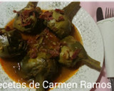 Foto del paso 4 de la receta: Alcachofas en salsa con jamón