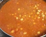 A picture of step 7 of Chole with smily puri.