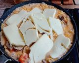 Foto langkah ke 5 dari resep Cream Soup Makaroni / Fusili Shitake Mushroom Bolognese Cheese.