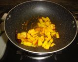 A picture of step 2 of Bathua Saag With Pakora And Potato Curry.