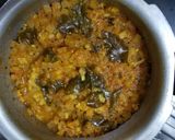 A picture of step 4 of Banana Stem Dal.